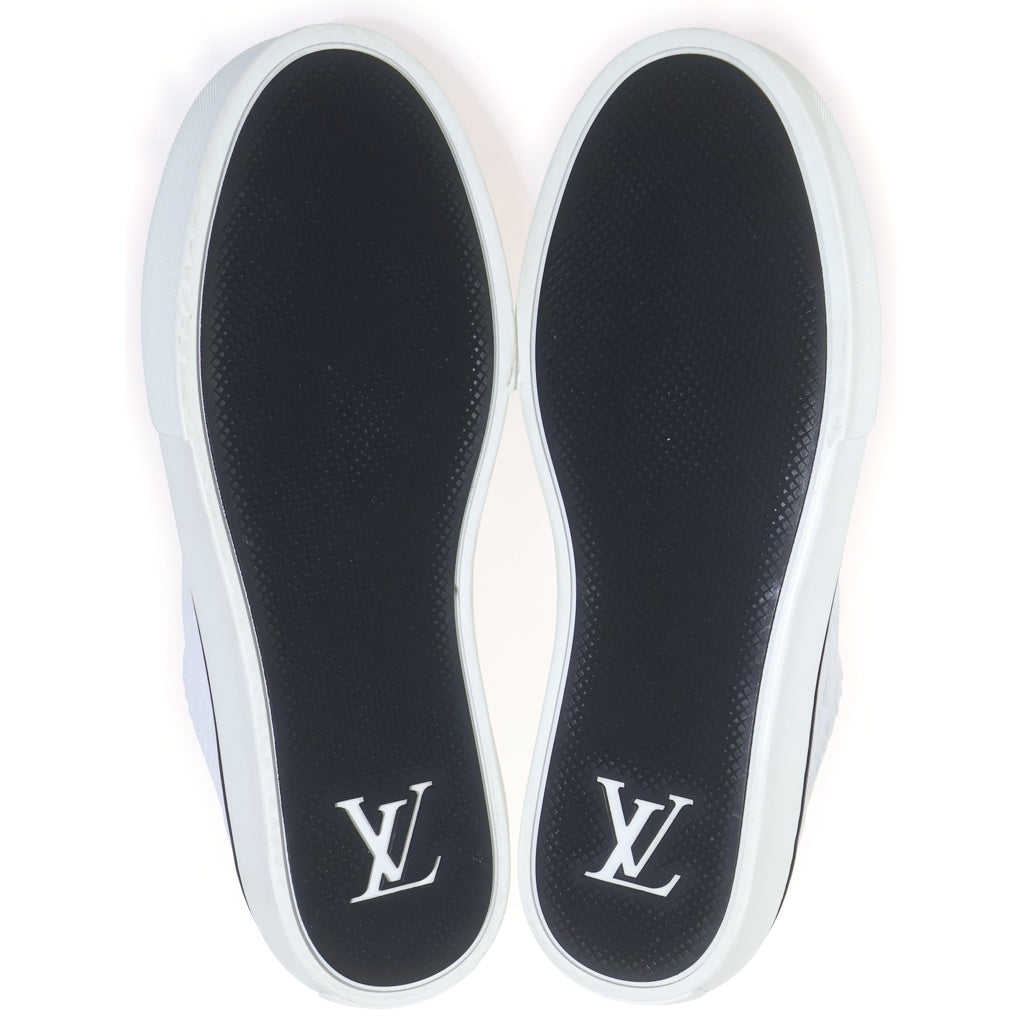 LOUIS VUITTON(ルイヴィトン) モノグラム ローカット スニーカー ホワイト レザー #5 1/2 レディース