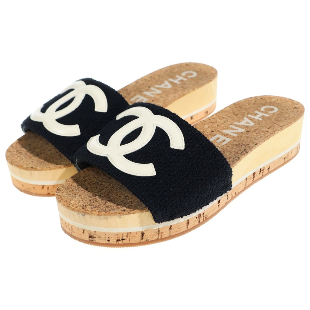 CHANEL(シャネル) ココマーク サンダル ブラック #38 レディース