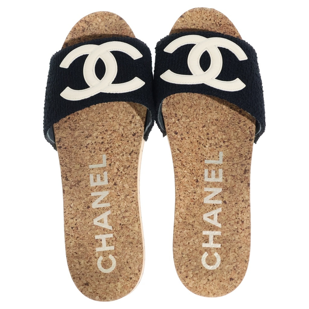 CHANEL(シャネル) ココマーク サンダル ブラック #38 レディース