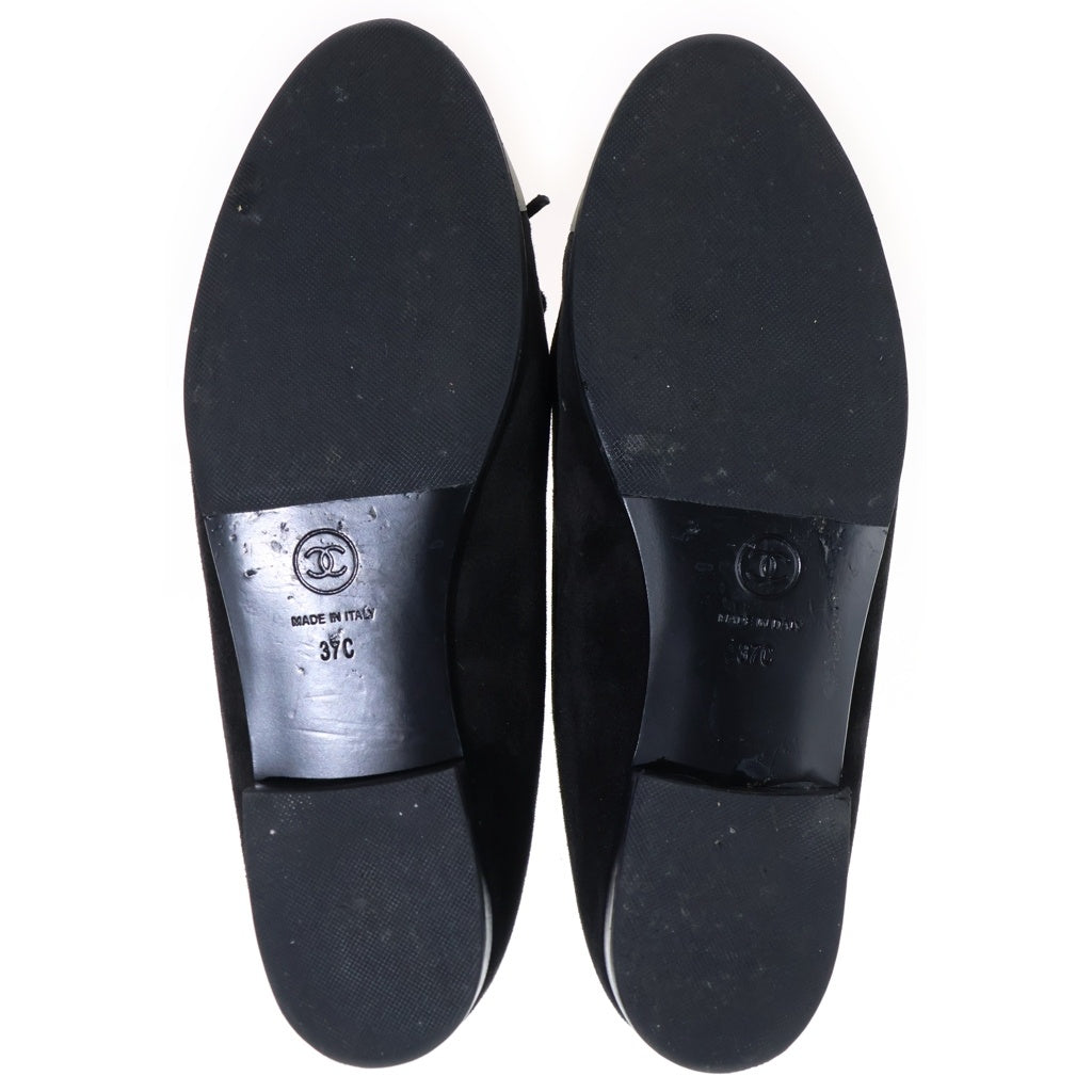 CHANEL(シャネル) ココマーク フラットシューズ ブラック #37 レディース