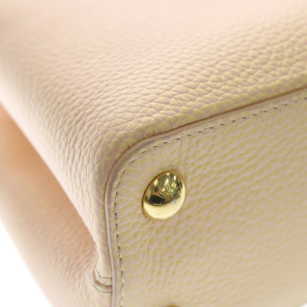 LOUIS VUITTON(ルイヴィトン) カプシーヌBB ジョーヌ 2WAYバッグ ハンドバッグ ショルダーバッグ ピンク レザー M20841 ゴールド金具 レディース
