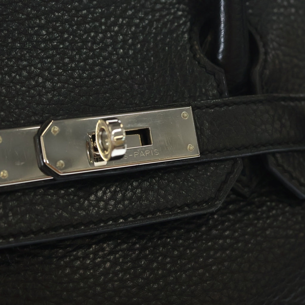 HERMES(エルメス) バーキン30 トゴ シルバー金具 □P刻印 ハンドバッグ ノワール ブラック レディース
