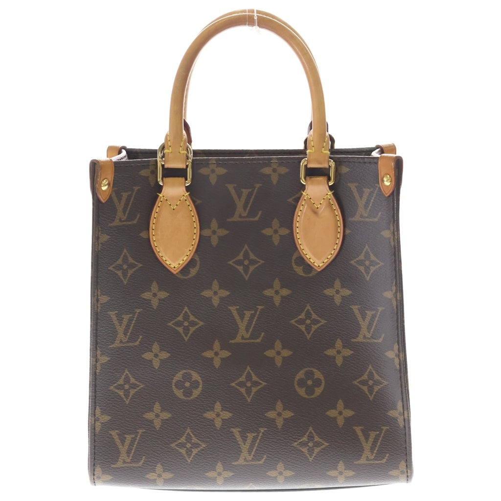 LOUIS VUITTON(ルイヴィトン) モノグラム サックプラBB 2WAYバッグ ハンドバッグ ショルダーバッグ ブラウン レザー×PVC M45847 ゴールド金具 レディース