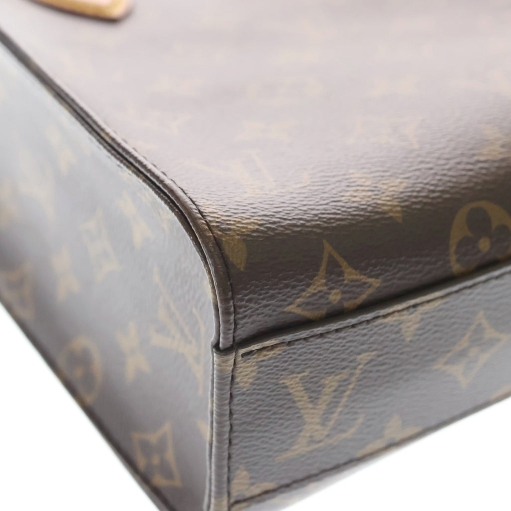 LOUIS VUITTON(ルイヴィトン) モノグラム サックプラBB 2WAYバッグ ハンドバッグ ショルダーバッグ ブラウン レザー×PVC M45847 ゴールド金具 レディース