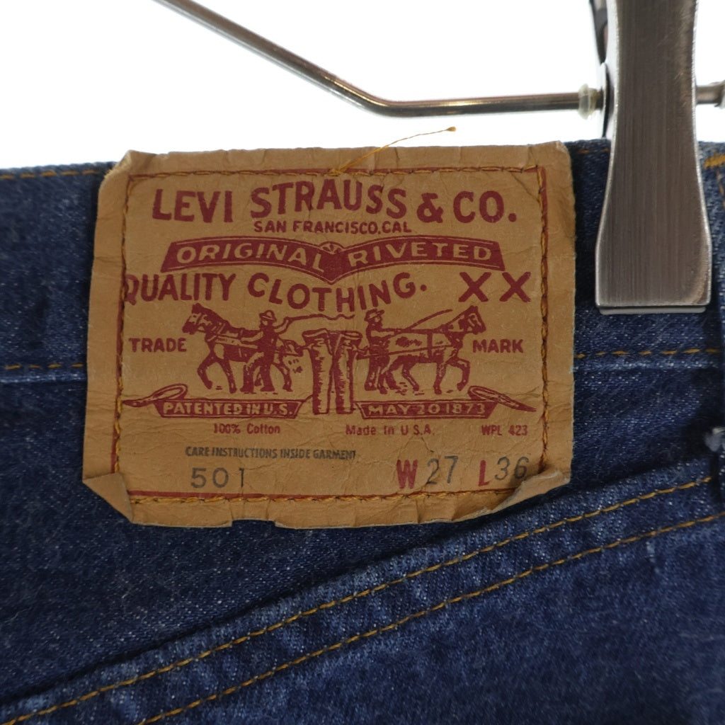 Levi's(リーバイス) 501XX ボタンフライ 紙パッチ デニムパンツ インディゴ ヴィンテージ
