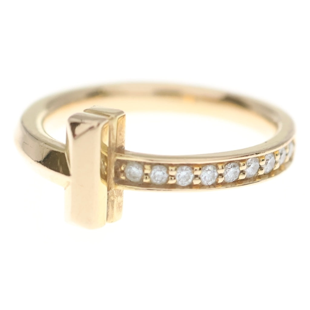 TIFFANY & Co.(ティファニー) Tワン ナロー ダイヤ リング 指輪 イエローゴールド レディース