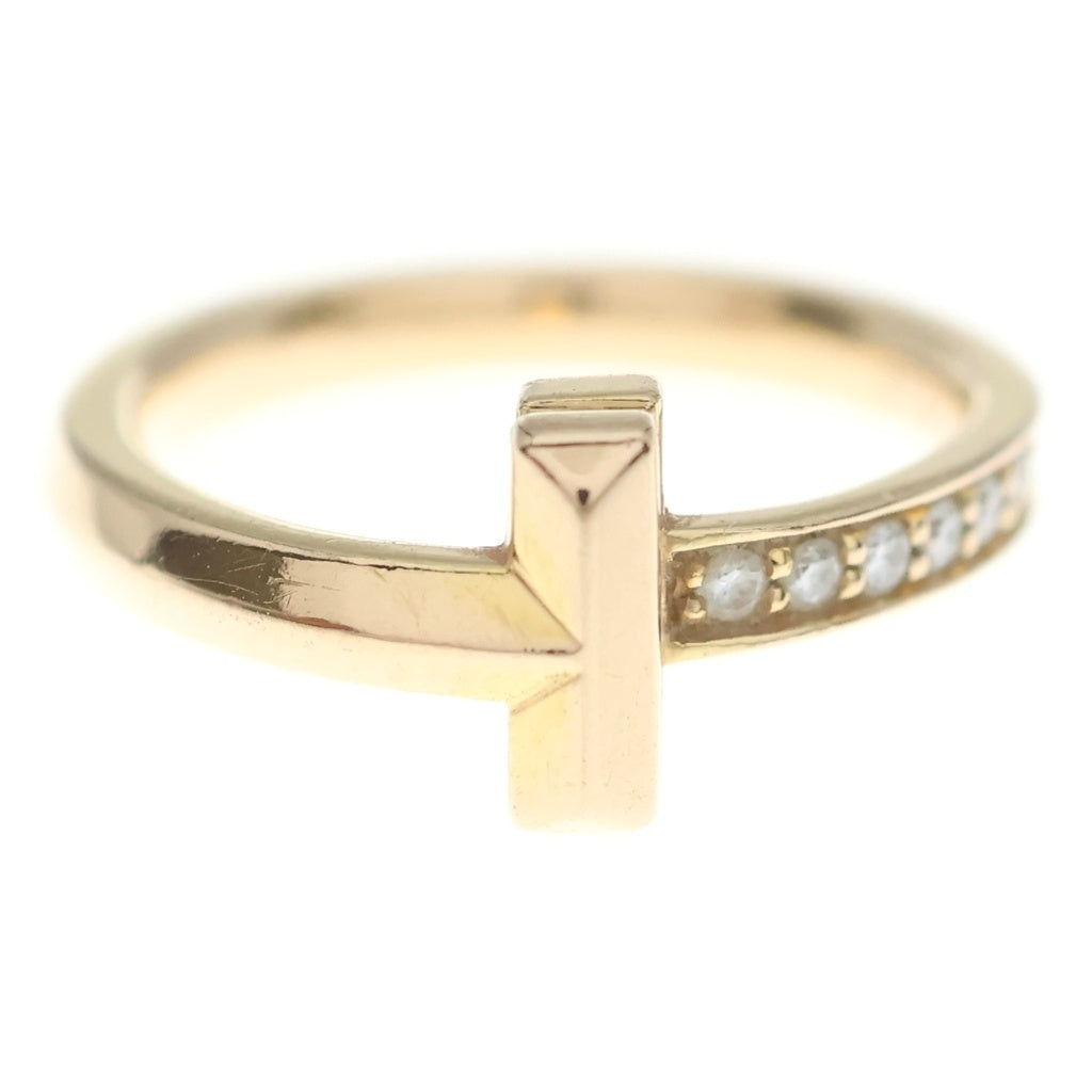 TIFFANY & Co.(ティファニー) Tワン ナロー ダイヤ リング 指輪 イエローゴールド レディース