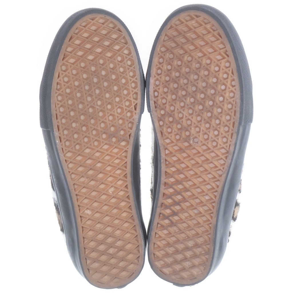 SUPREME(シュプリーム) ×VANS OLD SKOOL ヴァンズ オールドスクール レオパード柄 ボア ローカットスニーカー スニーカー ブラック/ベージュ VN0A5FCBBM8