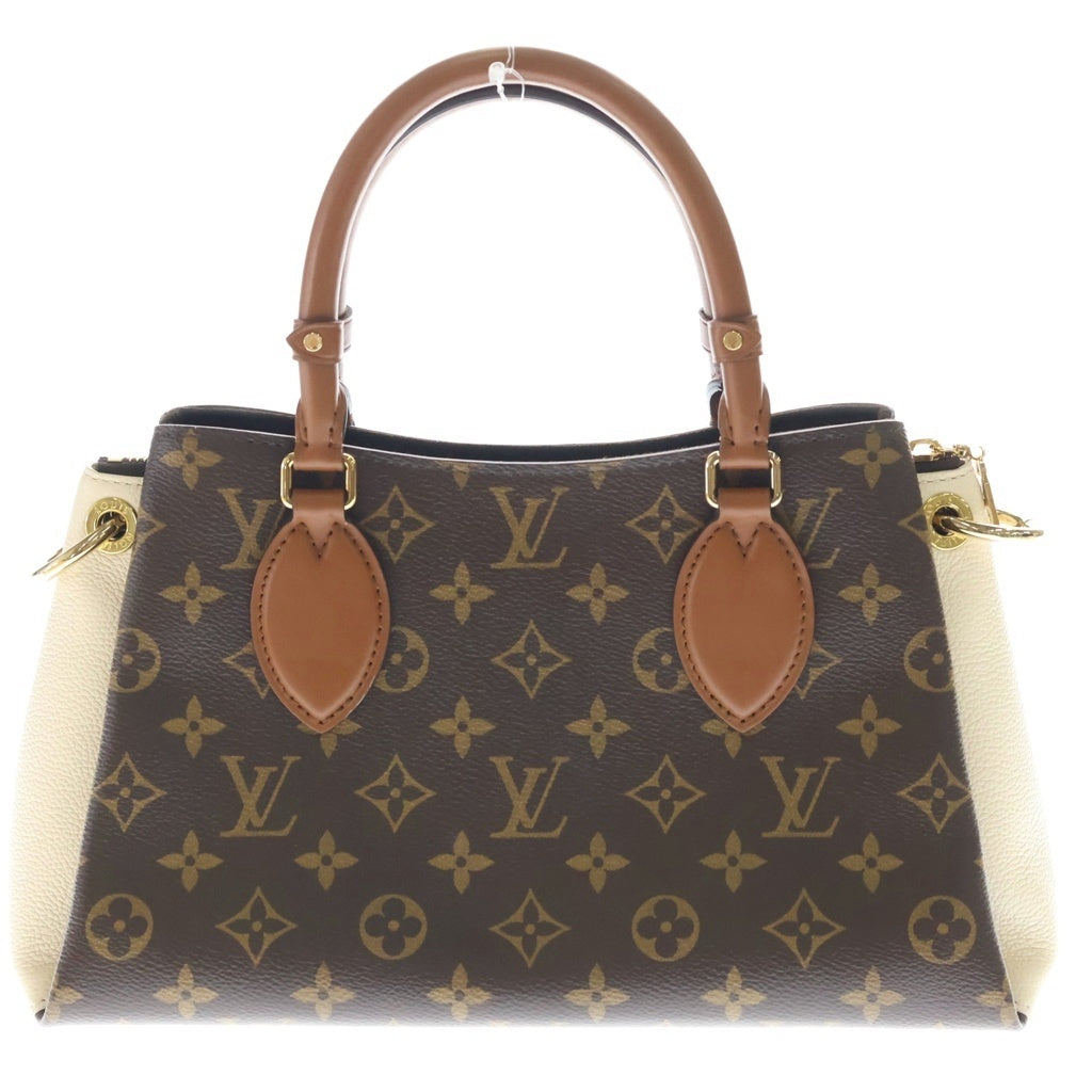 LOUIS VUITTON(ルイヴィトン) モノグラム ヴァンドームBB クレーム 2WAYハンドバッグ ショルダーバッグ ブラウン×アイボリー レザー×PVC M46495 ゴールド金具 レディース