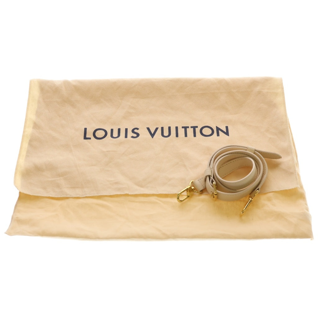 LOUIS VUITTON(ルイヴィトン) モノグラム ヴァンドームBB クレーム 2WAYハンドバッグ ショルダーバッグ ブラウン×アイボリー レザー×PVC M46495 ゴールド金具 レディース