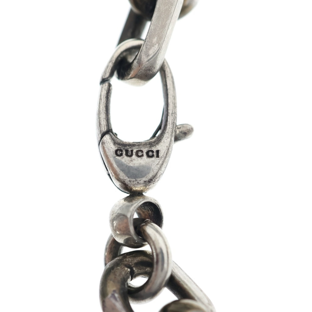 GUCCI(グッチ) インターロッキングG ラージ チェーン ブレスレット シルバー レディース