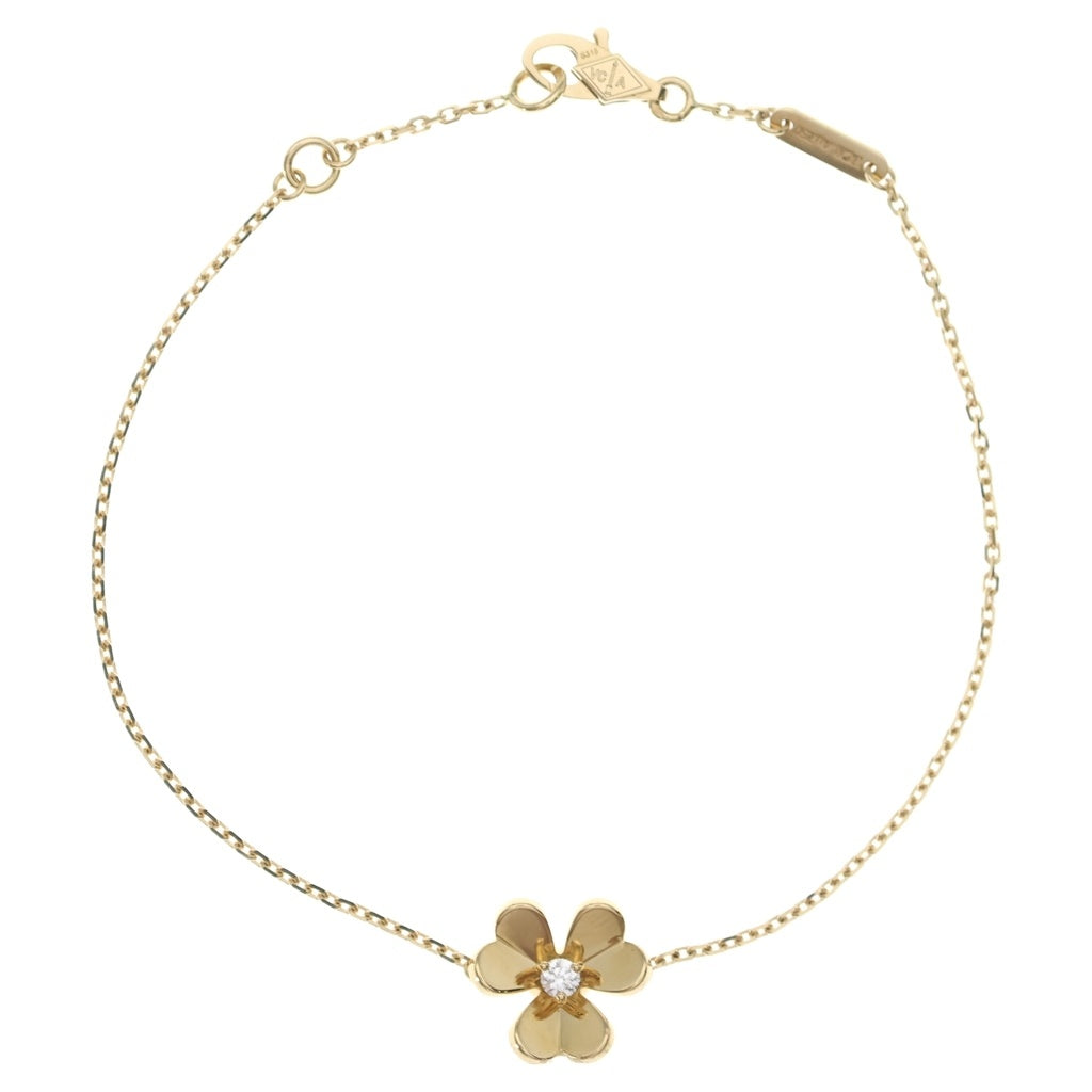 Van Cleef & Arpels(ヴァンクリーフアンドアーペル) フリヴォル ミニ ブレスレット 1P ダイヤモンド K18イエローゴールド ゴールド VCARPJMM00 レディース