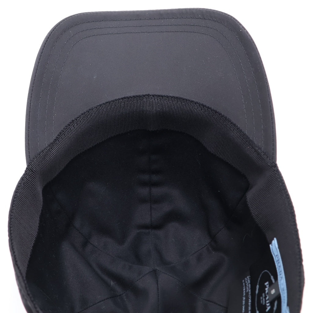 PRADA(プラダ) Re-Nylon トライアングルロゴプレート ベースボールキャップ ナイロン ブラック 1HC274 レディース