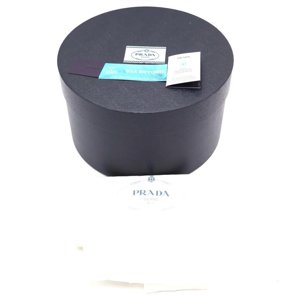 PRADA(プラダ) Re-Nylon トライアングルロゴプレート ベースボールキャップ ナイロン ブラック 1HC274 レディース