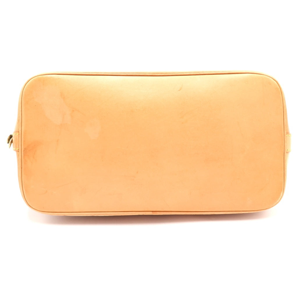 LOUIS VUITTON(ルイヴィトン) モノグラム アルマ ハンドバッグ ブラウン レザー×PVC M51130 ゴールド金具 レディース