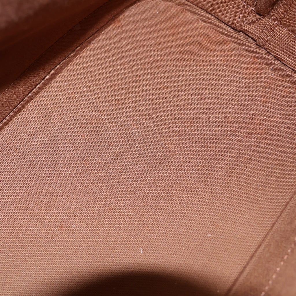 LOUIS VUITTON(ルイヴィトン) モノグラム アルマ ハンドバッグ ブラウン レザー×PVC M51130 ゴールド金具 レディース