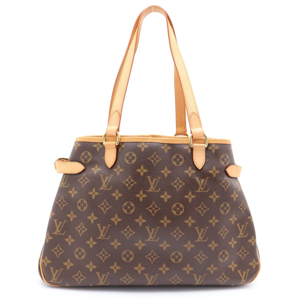 LOUIS VUITTON(ルイヴィトン) モノグラム バティニョール オリゾンタル ハンドバッグ トートバッグ ブラウン PVCレザー M51154 ゴールド金具 レディース