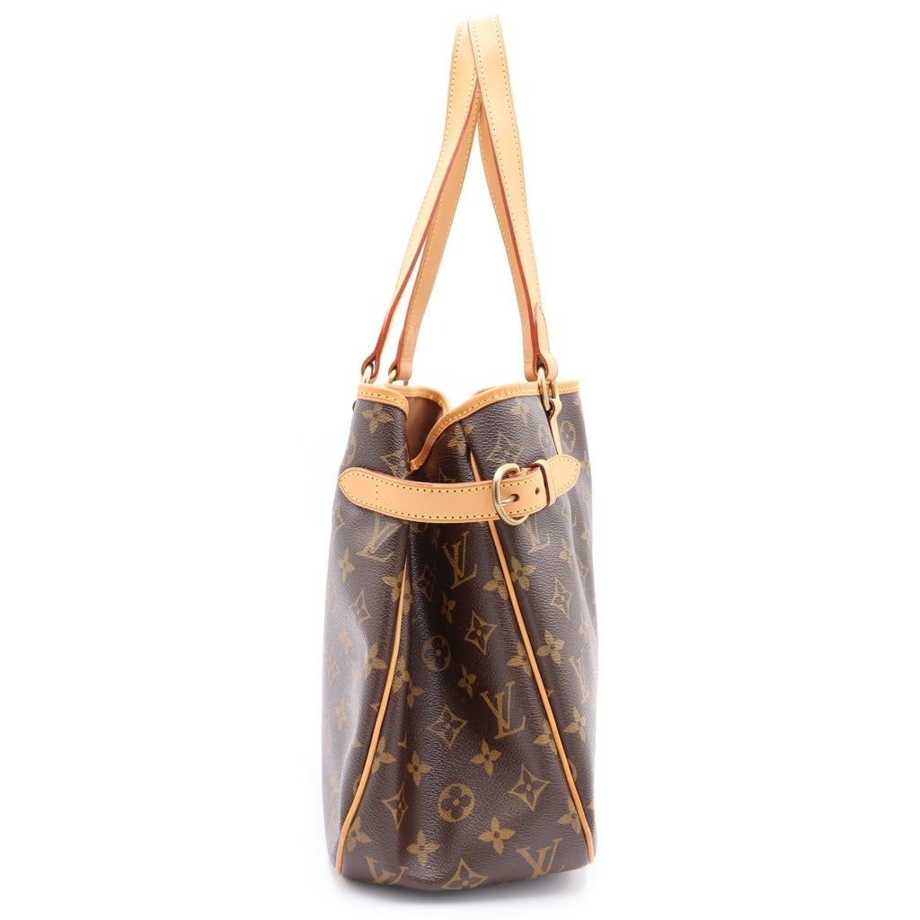 LOUIS VUITTON(ルイヴィトン) モノグラム バティニョール オリゾンタル ハンドバッグ トートバッグ ブラウン PVCレザー M51154 ゴールド金具 レディース