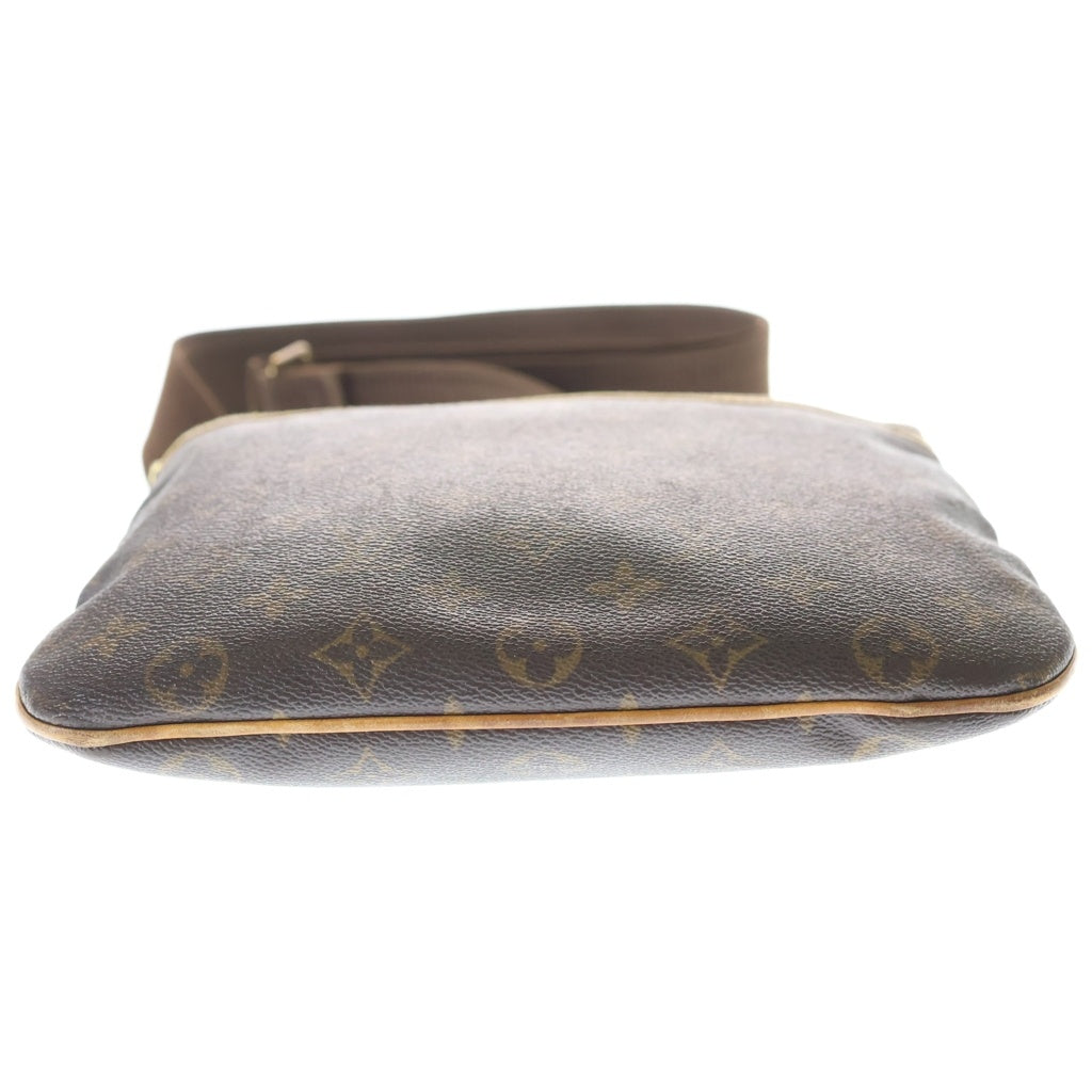 LOUIS VUITTON(ルイヴィトン) モノグラム ポシェットボスフォール ショルダーバッグ ブラウン レザー×PVC M40044 ゴールド金具 レディース