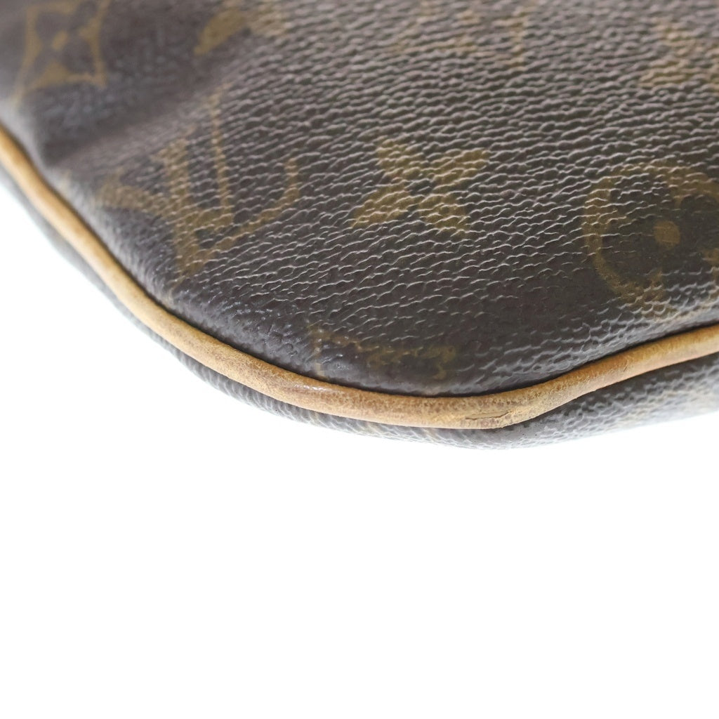 LOUIS VUITTON(ルイヴィトン) モノグラム ポシェットボスフォール ショルダーバッグ ブラウン レザー×PVC M40044 ゴールド金具 レディース