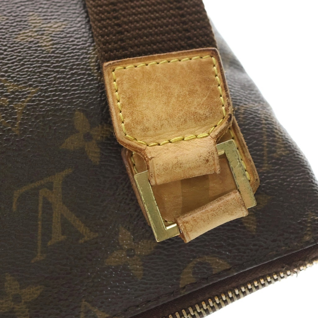 LOUIS VUITTON(ルイヴィトン) モノグラム ポシェットボスフォール ショルダーバッグ ブラウン レザー×PVC M40044 ゴールド金具 レディース