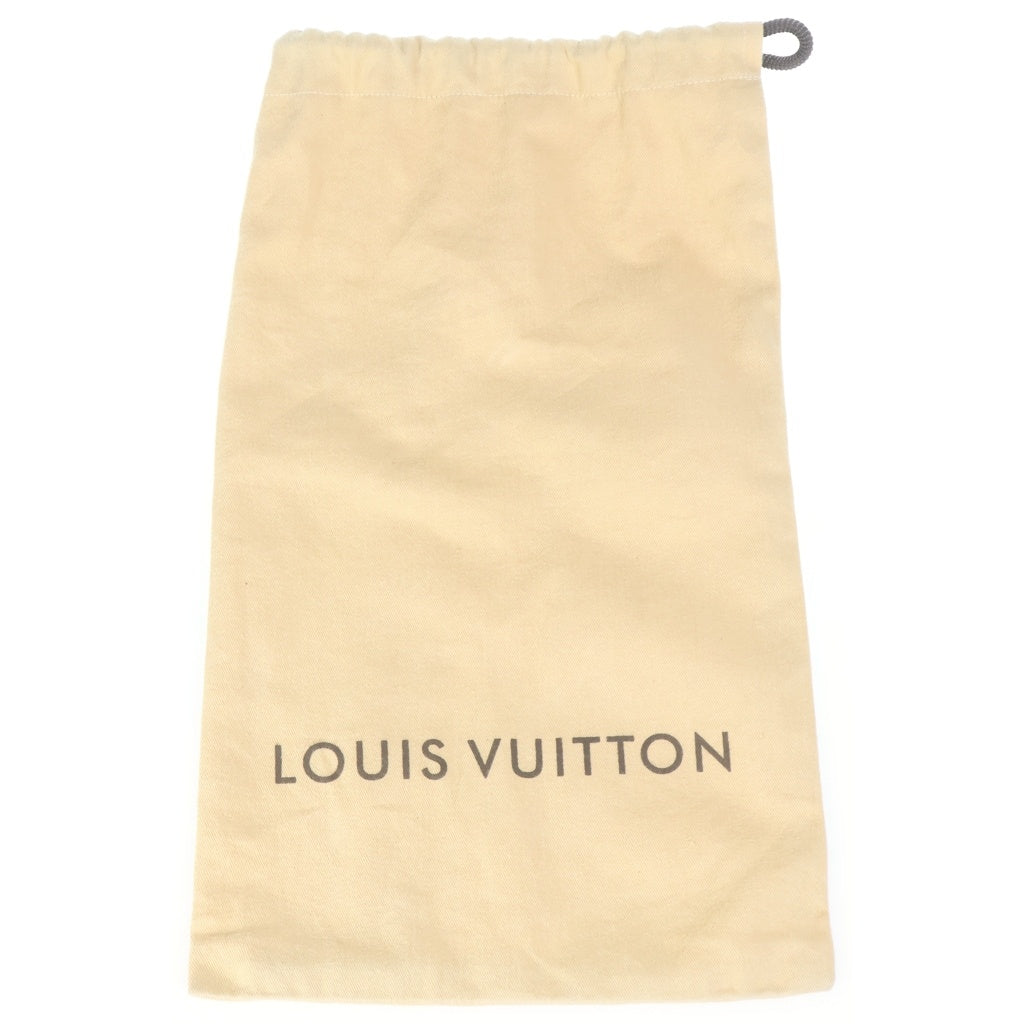 LOUIS VUITTON(ルイヴィトン) ビーズ スエードフラットシューズ パンプス ブラック #37 1/2 レディース
