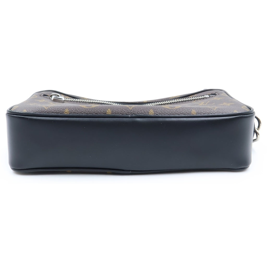 LOUIS VUITTON(ルイヴィトン) モノグラムマカサー ポシェット・カサイ PVC レザー クラッチバッグ セカンドバッグ ポーチ ブラウン M42838 レディース