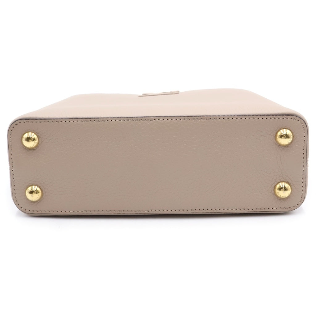 LOUIS VUITTON(ルイヴィトン) カプシーヌBB ガレ トリヨンレザー 2WAY ハンド ショルダー バッグ ゴールド金具 ベージュ M24736 レディース