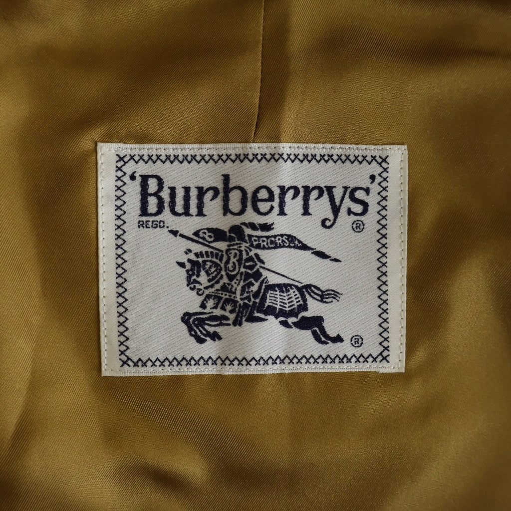BURBERRYS(バーバリーズ) 90s VINTAGE Fox Far Long Coat トレンチコート ライナー 白タグ 玉虫色 カーキ FD082-036-79 レディース