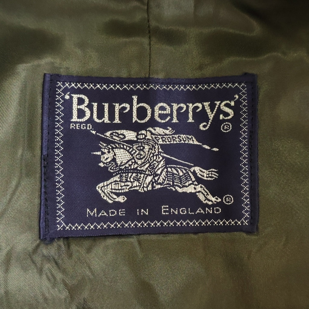 BURBERRYS(バーバリーズ) 80s VINTAGE SHEARFORD バルマカーンコート ライナー コットン 80年製 玉虫色 カーキ レディース