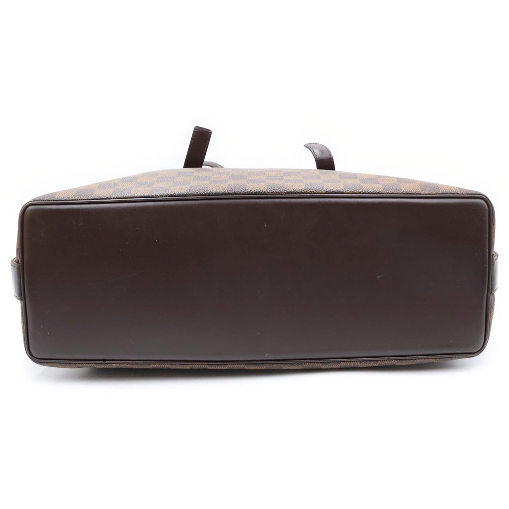 LOUIS VUITTON(ルイヴィトン) ダミエ チェルシー ハンドバッグ ボストンバッグ ブラウン レザー×PVC N51119 ゴールド金具