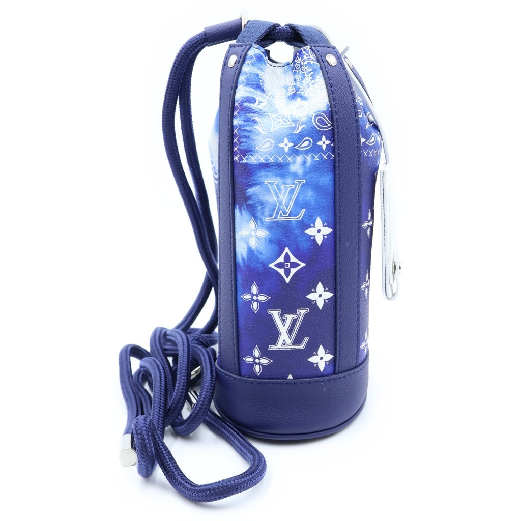LOUIS VUITTON(ルイヴィトン) モノグラムバンダナ ランドネ PM ショルダーバッグ レザー ブルー M20562 RFID レディース