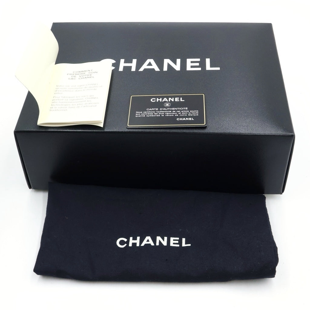CHANEL(シャネル) マトラッセ25 ダブルフラップ ダブルチェーン ショルダーバッグ ハンドバッグ ブラック ラムスキン ゴールド金具 A01112 レディース