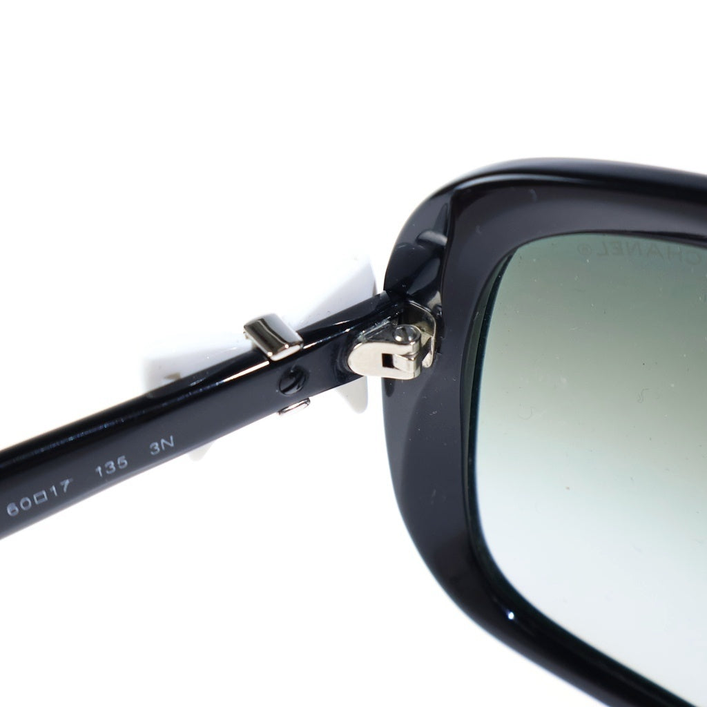 CHANEL(シャネル) ココマーク リボンモチーフ スクエアフレーム サングラス アイウェア 60□17 ブラック 5171 レディース
