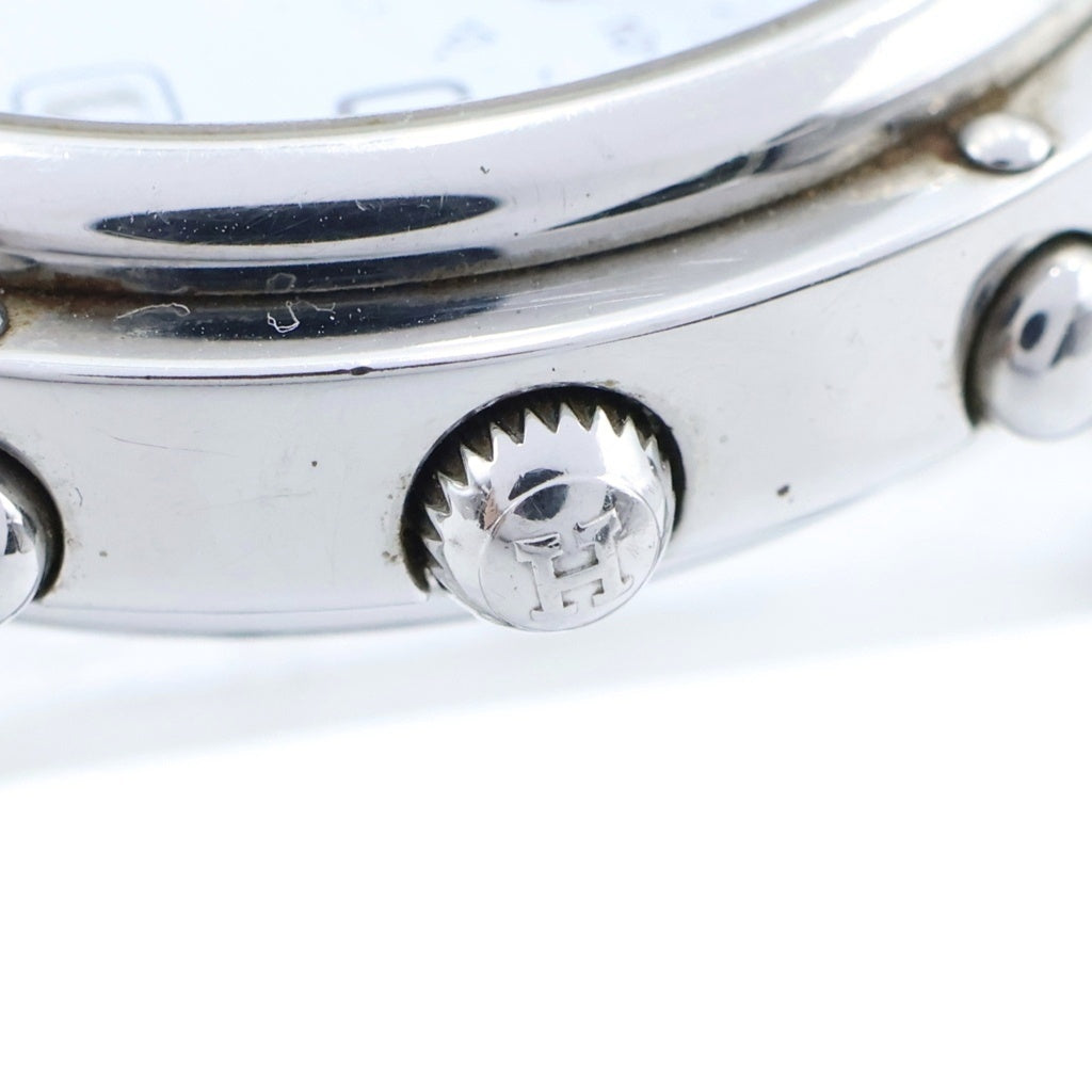 HERMES(エルメス) クリッパー クロノグラフ 白文字盤 SS/QZ CL1.910 腕時計
