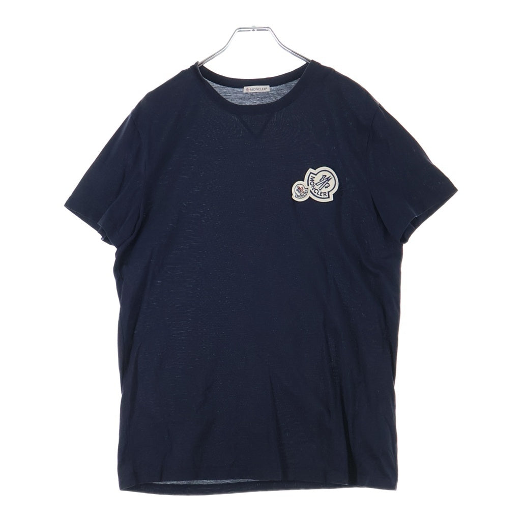 MONCLER(モンクレール) ロゴワッペン半袖Tシャツ ブラック コットン E20918032500