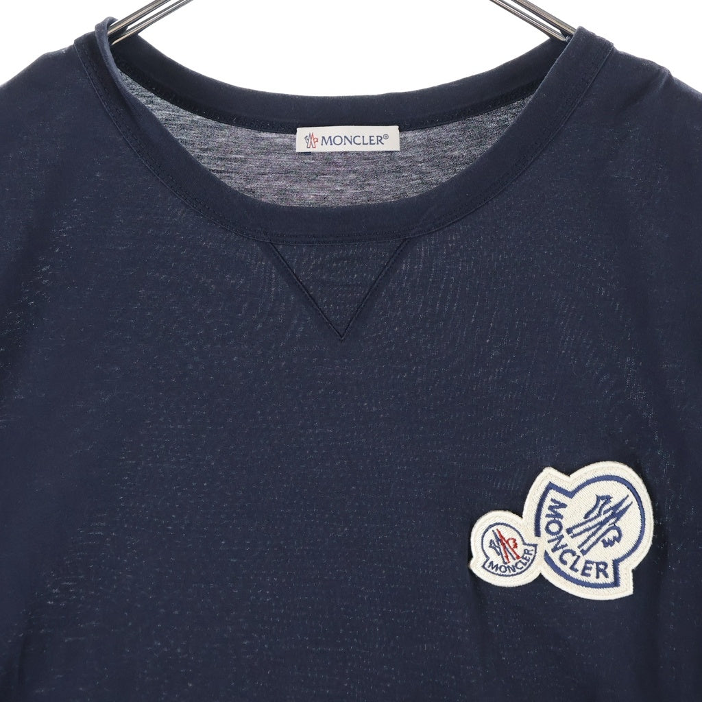 MONCLER(モンクレール) ロゴワッペン半袖Tシャツ ブラック コットン E20918032500