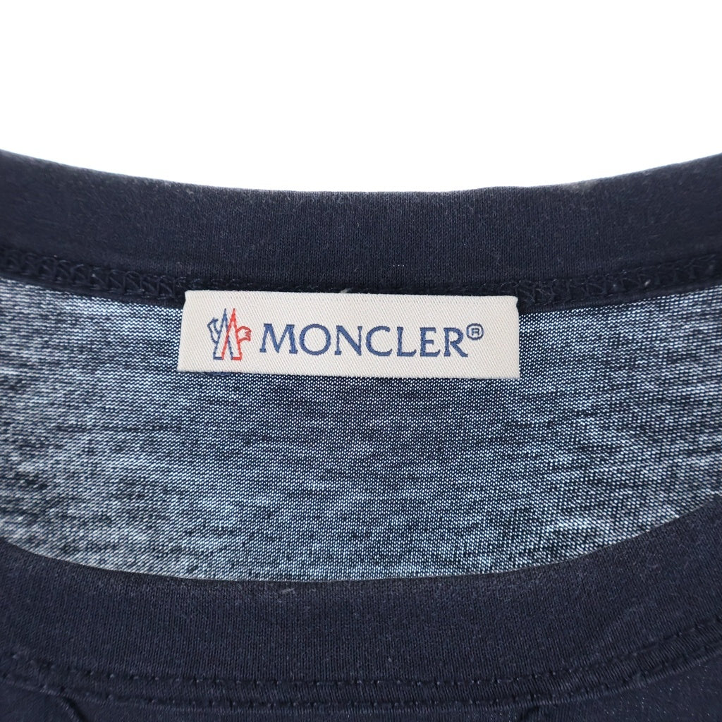 MONCLER(モンクレール) ロゴワッペン半袖Tシャツ ブラック コットン E20918032500