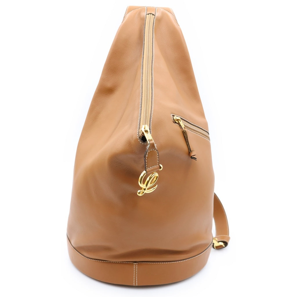 LOEWE(ロエベ) アントン ボディバッグ スリングバッグ レザー ブラウン レディース