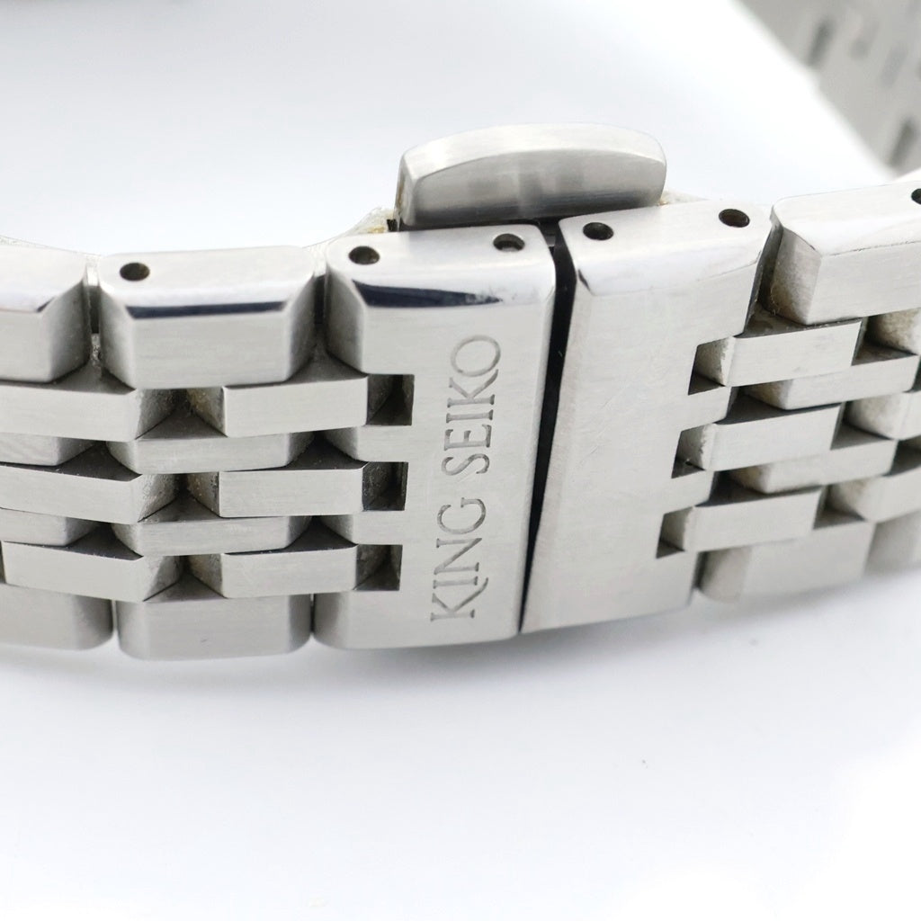 SEIKO(セイコー) キングセイコー デイト 腕時計 ウォッチ 黒文字盤 自動巻き オートマチック シルバー SDKS021