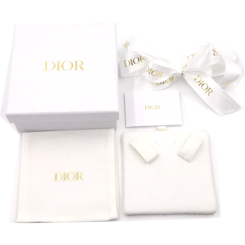 Christian Dior(クリスチャンディオール) Clair D Lune クレール ディー リュヌ ラインストーンCDロゴネックレス ゴールド レディース
