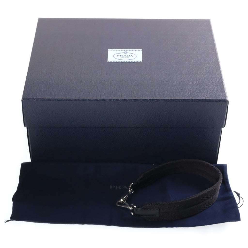 PRADA(プラダ) エクスプローラ Re-Nylon ワンショルダーバッグ ブラウン ナイロン×レザー 2VH206 シルバー金具 レディース