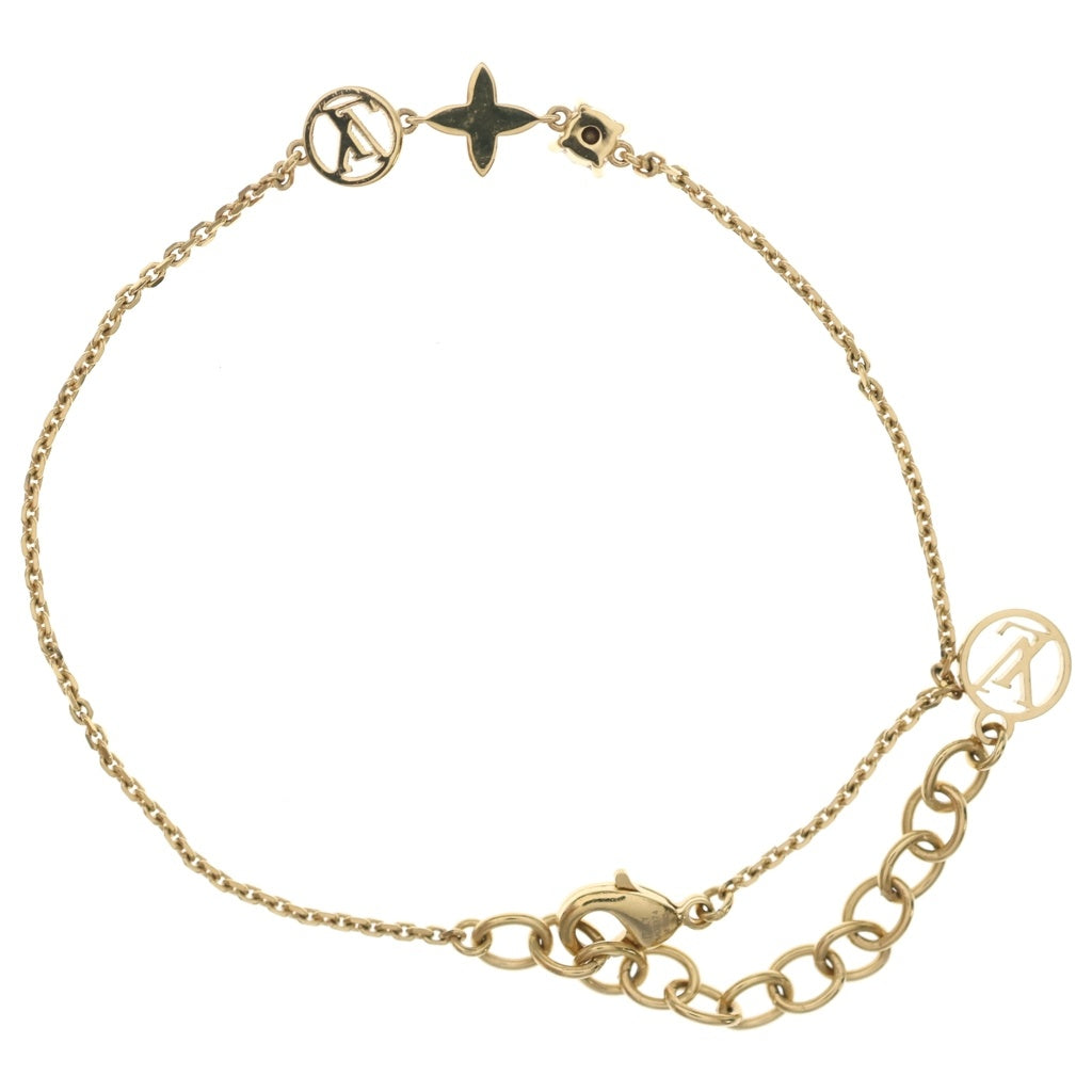 LOUIS VUITTON(ルイヴィトン) モノグラム ブレスレット・プティ ルイ メッキ ゴールド チェーン M00374 レディース