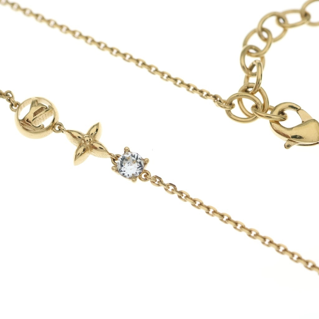 LOUIS VUITTON(ルイヴィトン) モノグラム ブレスレット・プティ ルイ メッキ ゴールド チェーン M00374 レディース