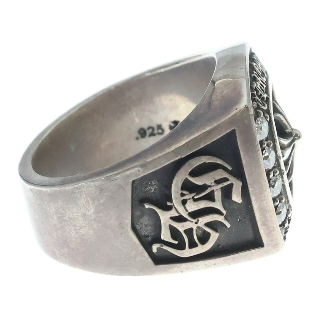 CHROME HEARTS(クロムハーツ) LG CHAMPION ラージチャンピオン PAVE ダイヤ リング シルバー