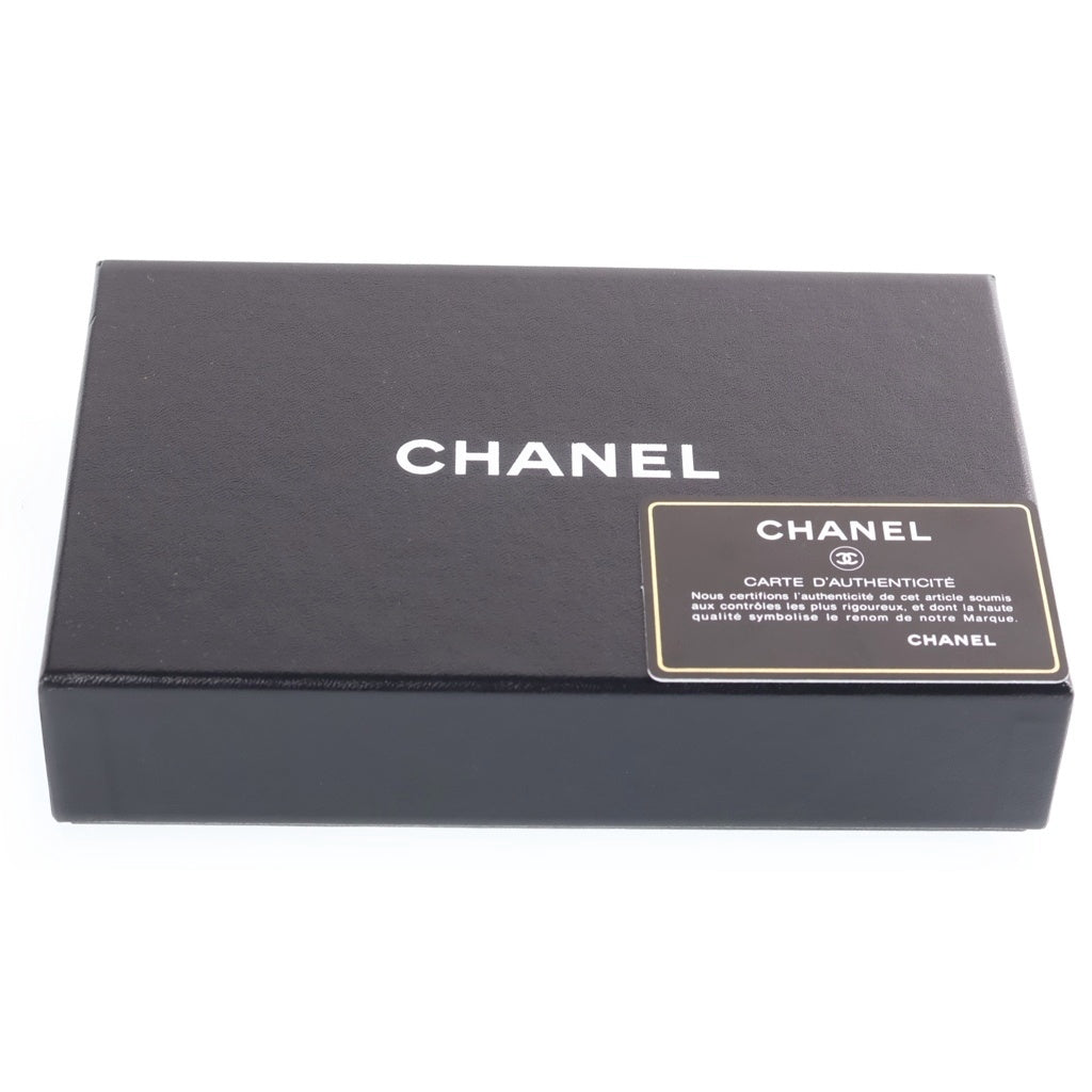 CHANEL(シャネル) ココマーク ロングウォレット 二つ折り長財布 がま口 ブラック キャビアスキン ゴールド金具 レディース