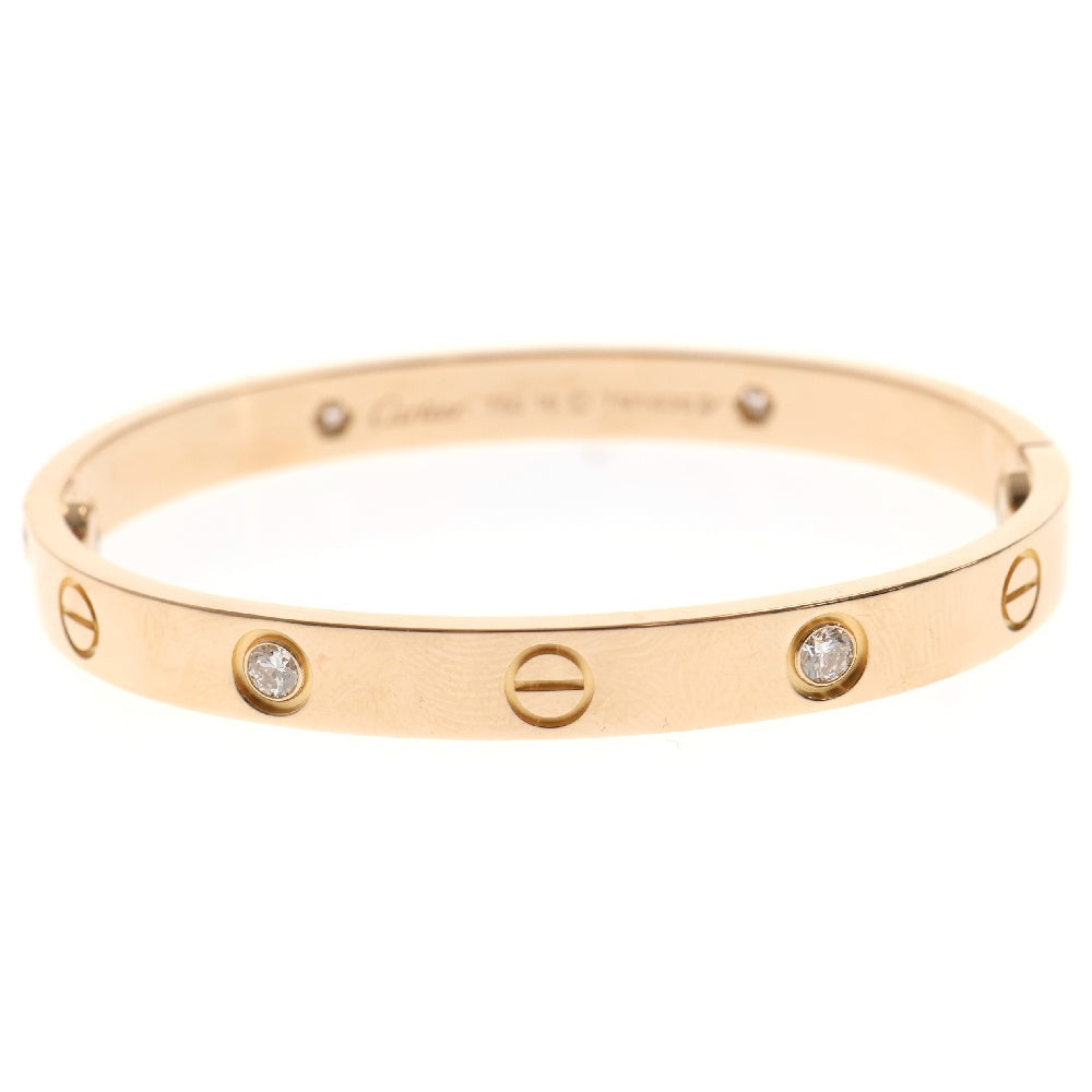 Cartier(カルティエ) ラブ ブレスレット 4Pダイヤ 旧型 Au750 PG #16 2バングル ピンクゴールド ジュエリー