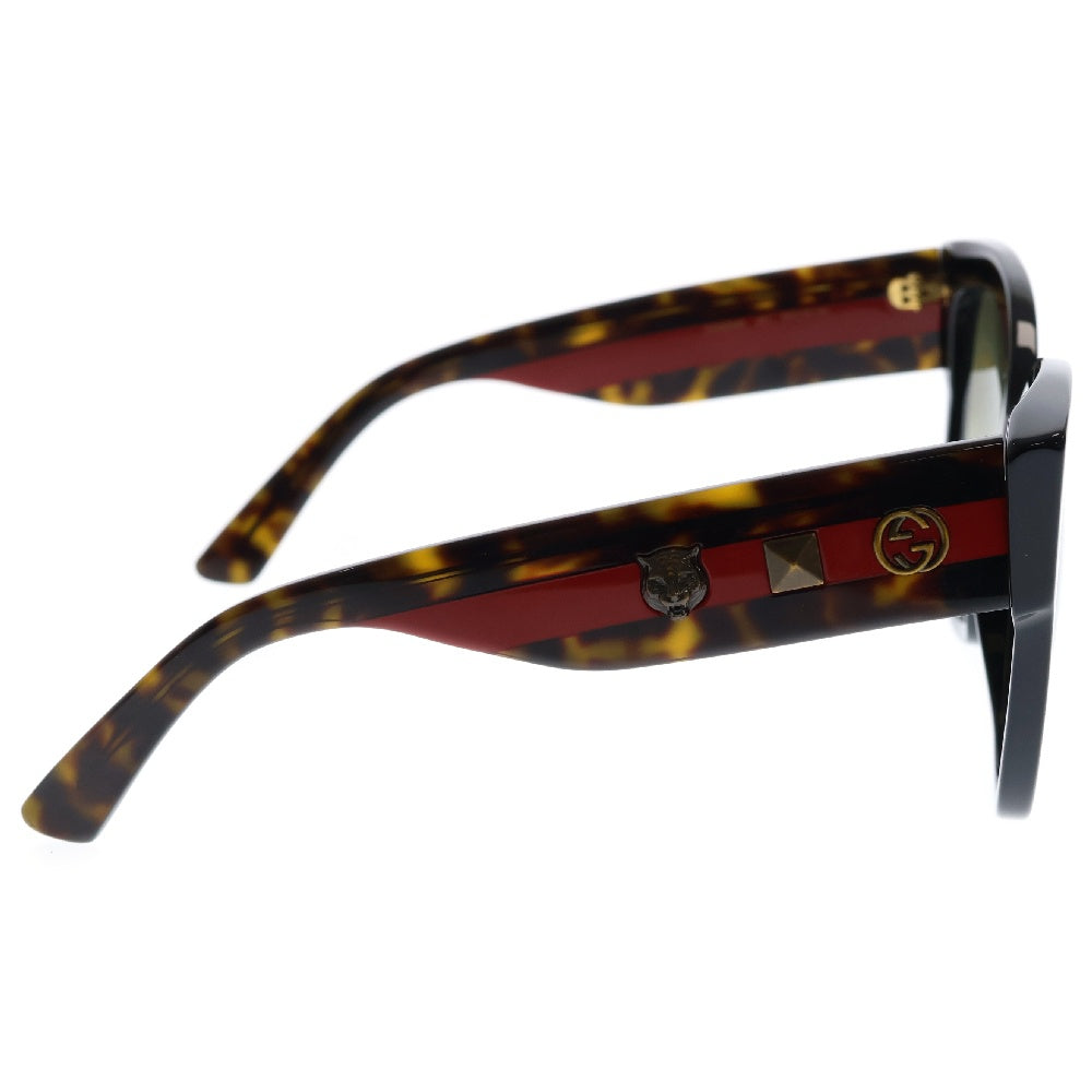 GUCCI(グッチ) サングラス キャットアイ モチーフ ブラック×レッド アイウェア GG0059S 55□19-140