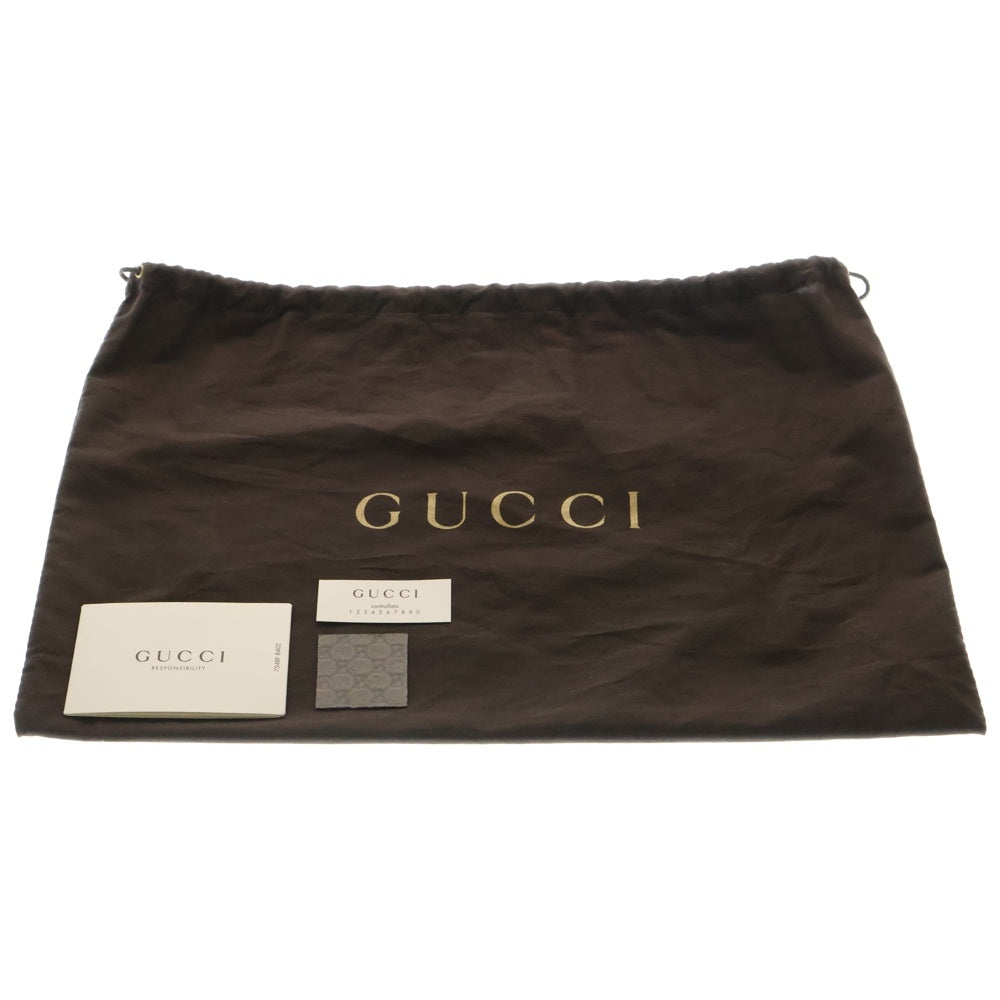 GUCCI(グッチ) グッチシマ エミリー チェーン ショルダーバッグ グレー レザー 449635