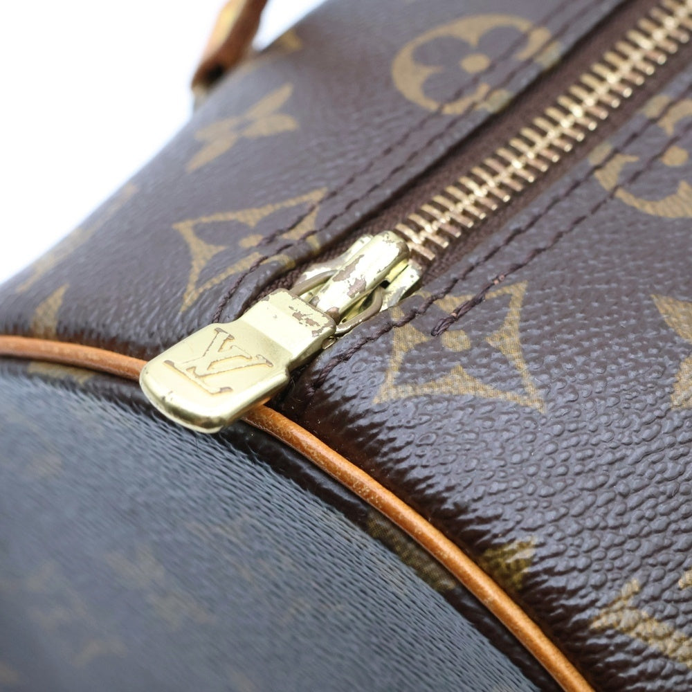 LOUIS VUITTON(ルイヴィトン) モノグラム パピヨン26 ハンドバッグ ブラウン レザー ゴールド金具 レザー×PVC M51386